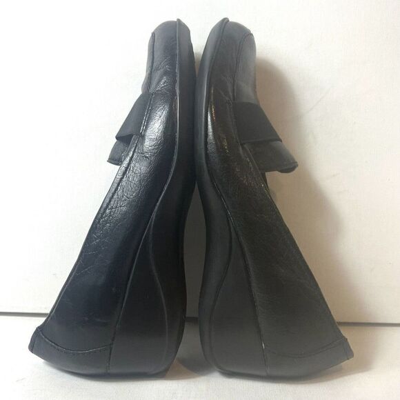 Naturalizer N5 Comfort Leather Wedge Womens 11N Black Classic Pumps Shoe Slip On - Picture 4 of 12